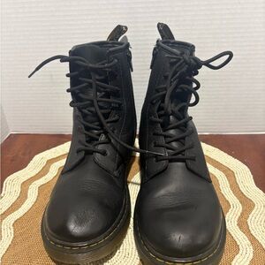 Dr. Martens Black Leather Combat Boots